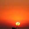Coucher de soleil au retour vers la cote
